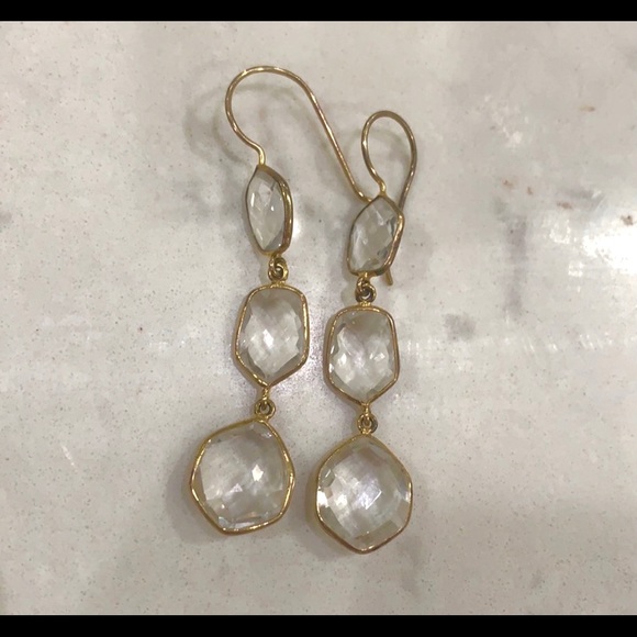 Jewelry - Triple Drop Crystal Earrings